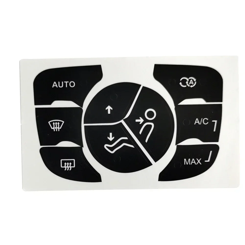 Car Repair Stickers For C4 2014-2018 A/C Car Center Console AC Climate Control Button Worn Repair Kit Decals Stickers