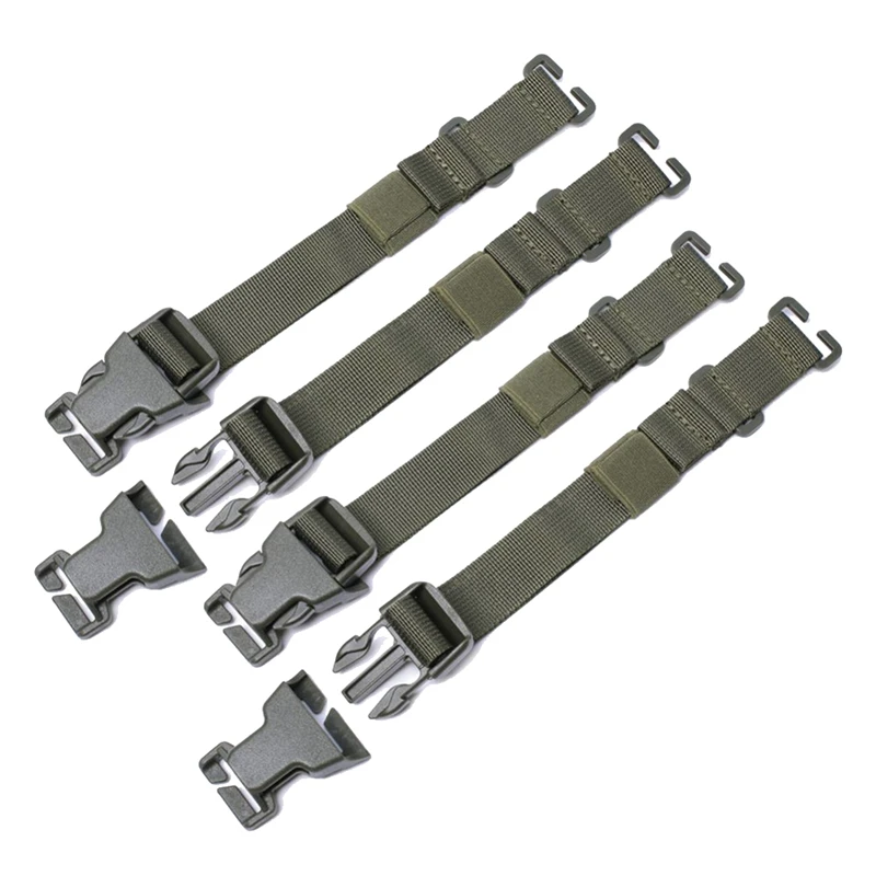 

4Pcs Backpack Straps With Buckle Clips Compression Straps For Backpack Accessory Strap Luggage Straps