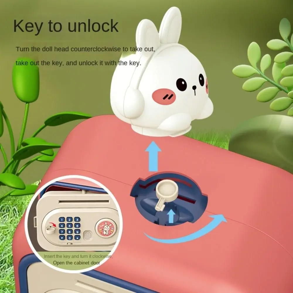 Passwortschloss, automatische Roll-Up-Sparbank, Fingerabdruck, geschützte Spracherinnerung, Kinder-Spardosen, Cartoon-Safe