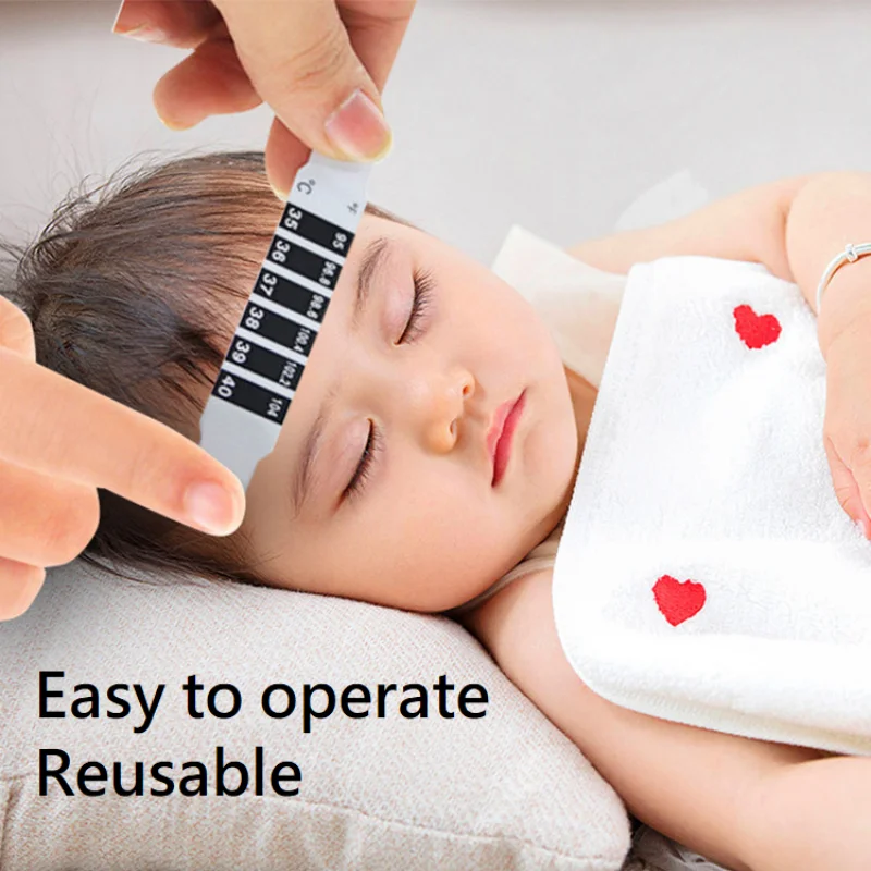 Lightweight Forehead Temperature Measuring Patch Quick & Easy Non-Disposable Reusable Health Monitoring Patch for Convenient Use