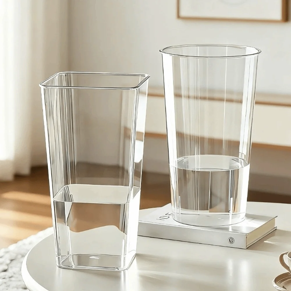 New Nordic Style Flower Vase Acrylic Modern Flower Bucket Flower Arrangement Transparent Floating Candle Holder Home Decoration