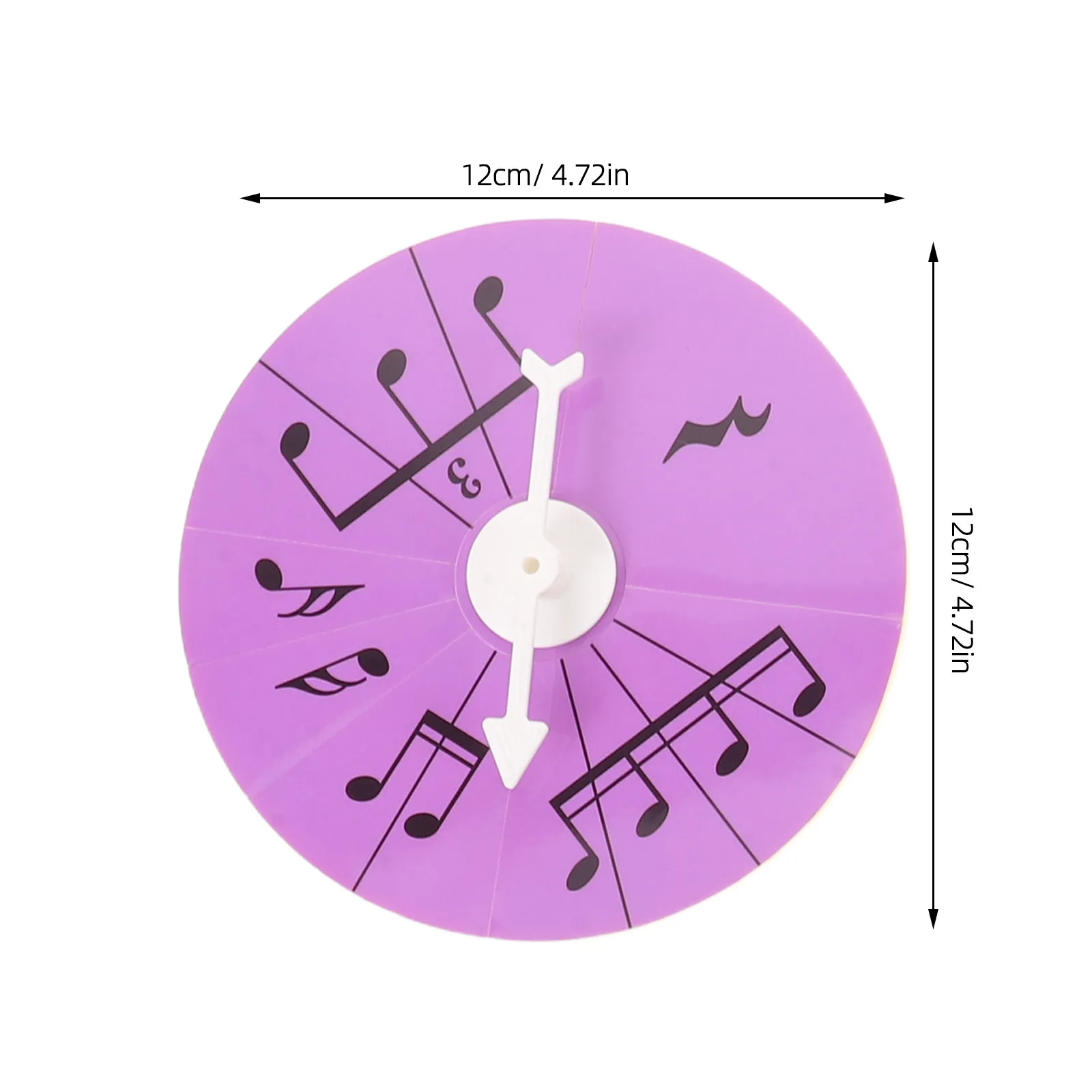 6Pcs Music Teaching Tools Note Duration Turntable 4.72 Inch Interactive Rhythm Learning Aid Classroom Music Resources Beginner