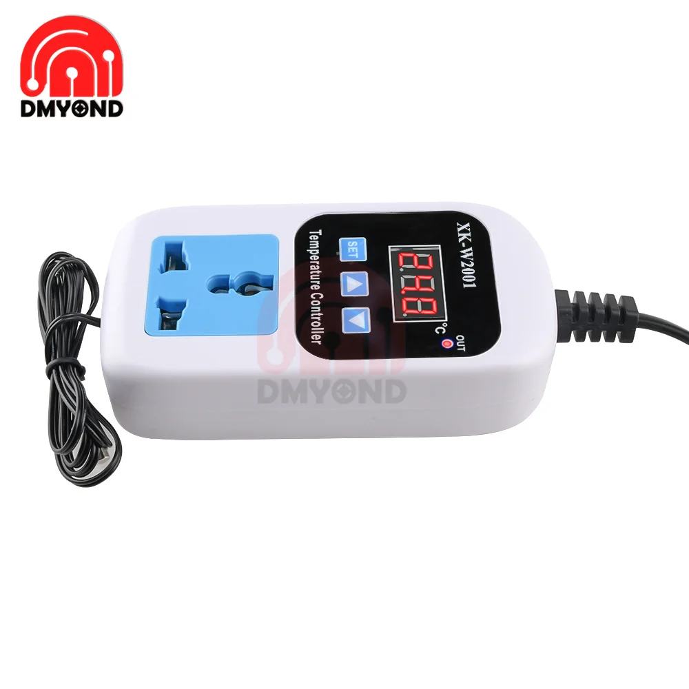 XK-W2001 Digital LED termoregolatore termostato termoregolatore 220V termostato temperatura incubatore con sonda interruttore di controllo