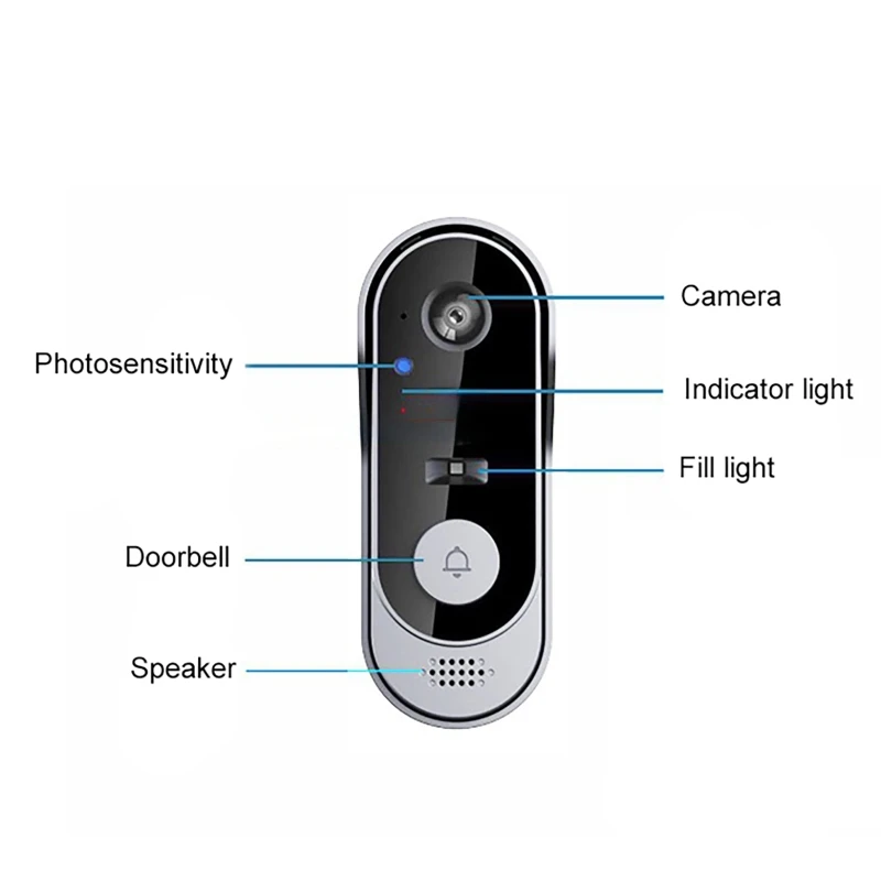 Smart Doorbell Camera Wireless Bundle Video Doorbell WIFI HD Outdoor Phone Door Bell Camera Security Video Intercom Night Vision