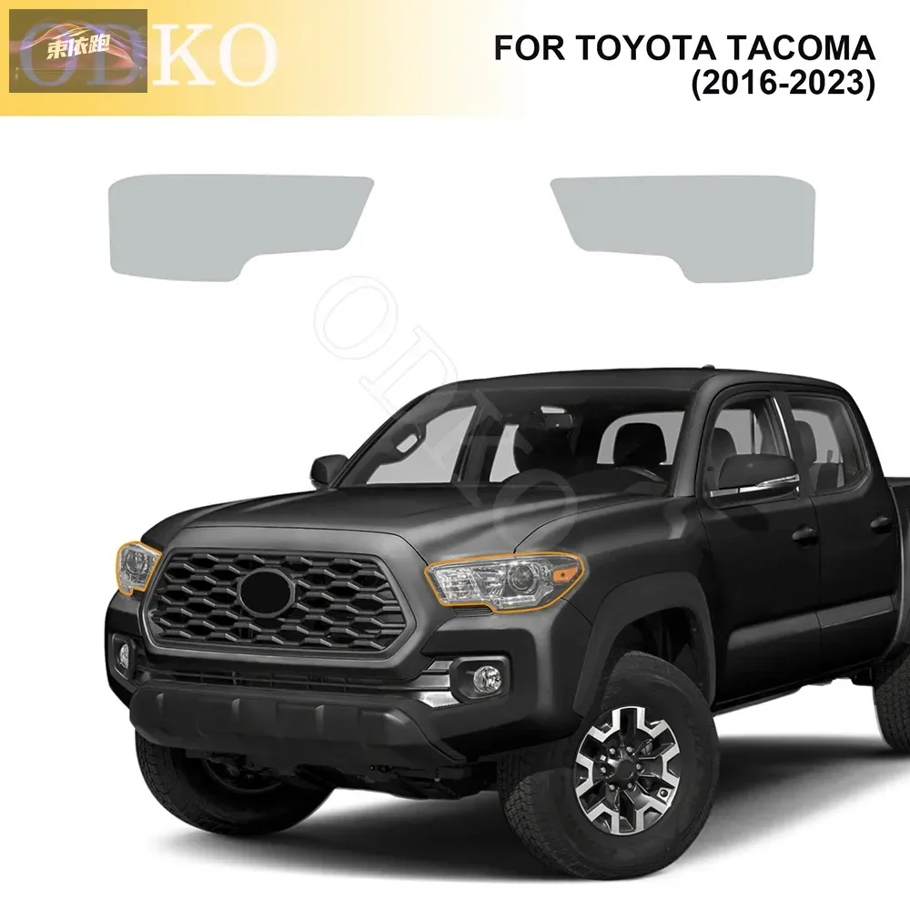 

Car Headlights Taillights Protective Film For Toyota Tacoma 2016-2023 Front Anti Scratch Black Transparent TPU Sticker PPF