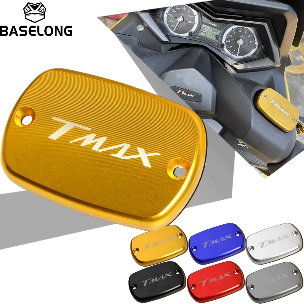 

Motorcycle Front Brake Fluid Reservoir Tank Cap Cover For Yamaha TMAX530 T-MAX T MAX 530 SX DX XP530 T-MAX530 2012-2025 2024