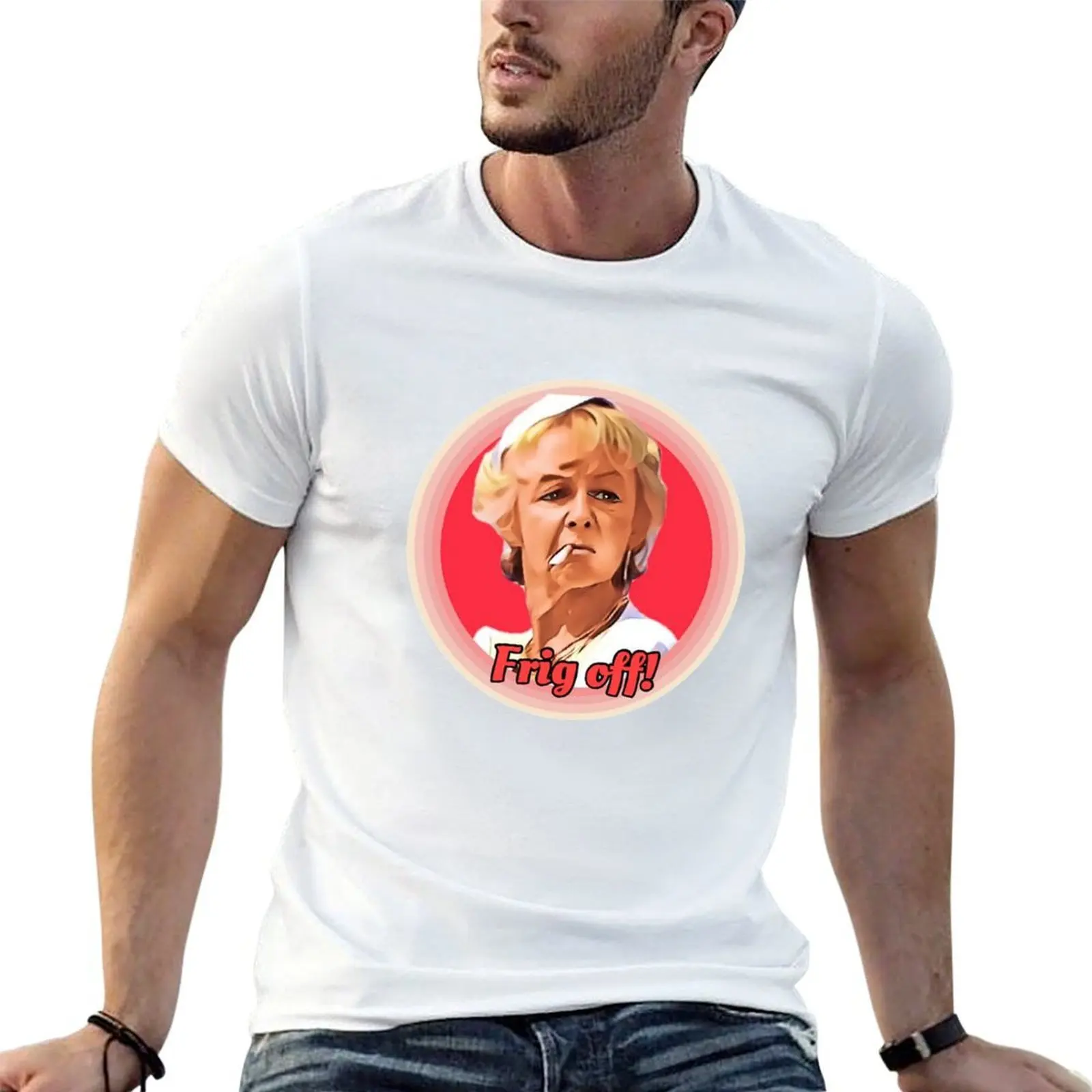 Madge-Camiseta Benidorm, camisetas de anime, camisetas de gran tamaño para hombre, Camiseta suave de algodón