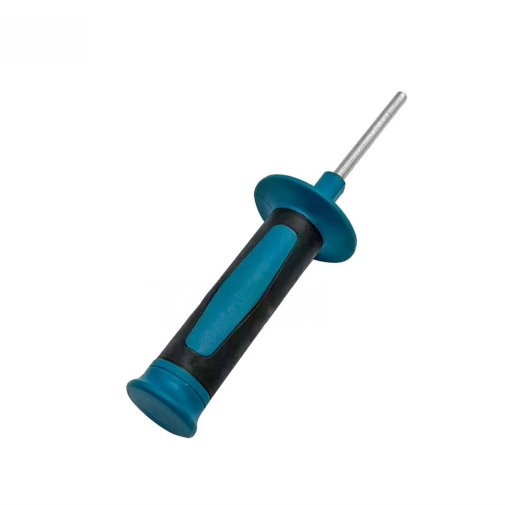 Rubber Coated Side Handle for Angle Grinder 8mm Thread Compatible with Power Drills for Shock Absorption and Stability