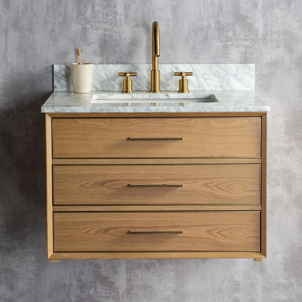 Wall Mounted Bathroom Vanity Cabinets Top Single Sink Bathroom Furniture