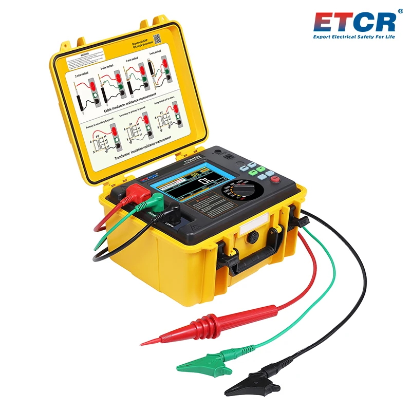 ETCR3500 ETCR3500B دقة قياس مقاومة العزل 50 فولت ~ 10 كيلو فولت 5.00GΩ ~ 10.0TΩ اختبار مقاومة العزل #4