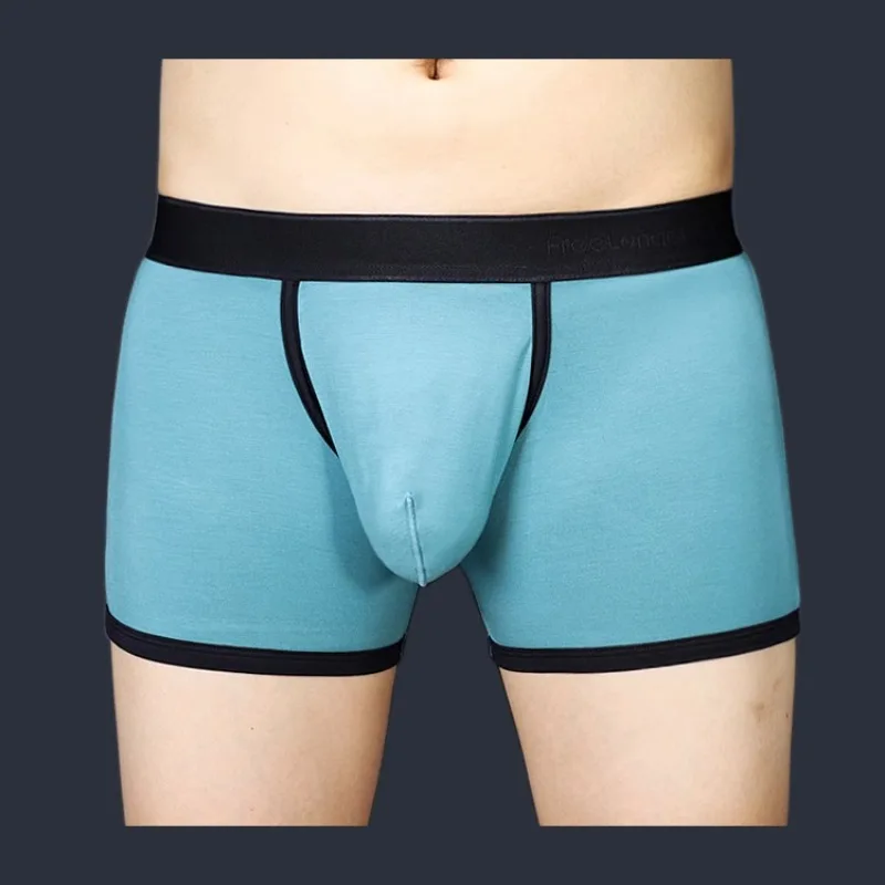 

Man Big Dick Boxers with Bulge Penis Pouch Elastic U-Convex Underwear Breathable Sexy Lingerie Gay Comfortable Modal Underpants