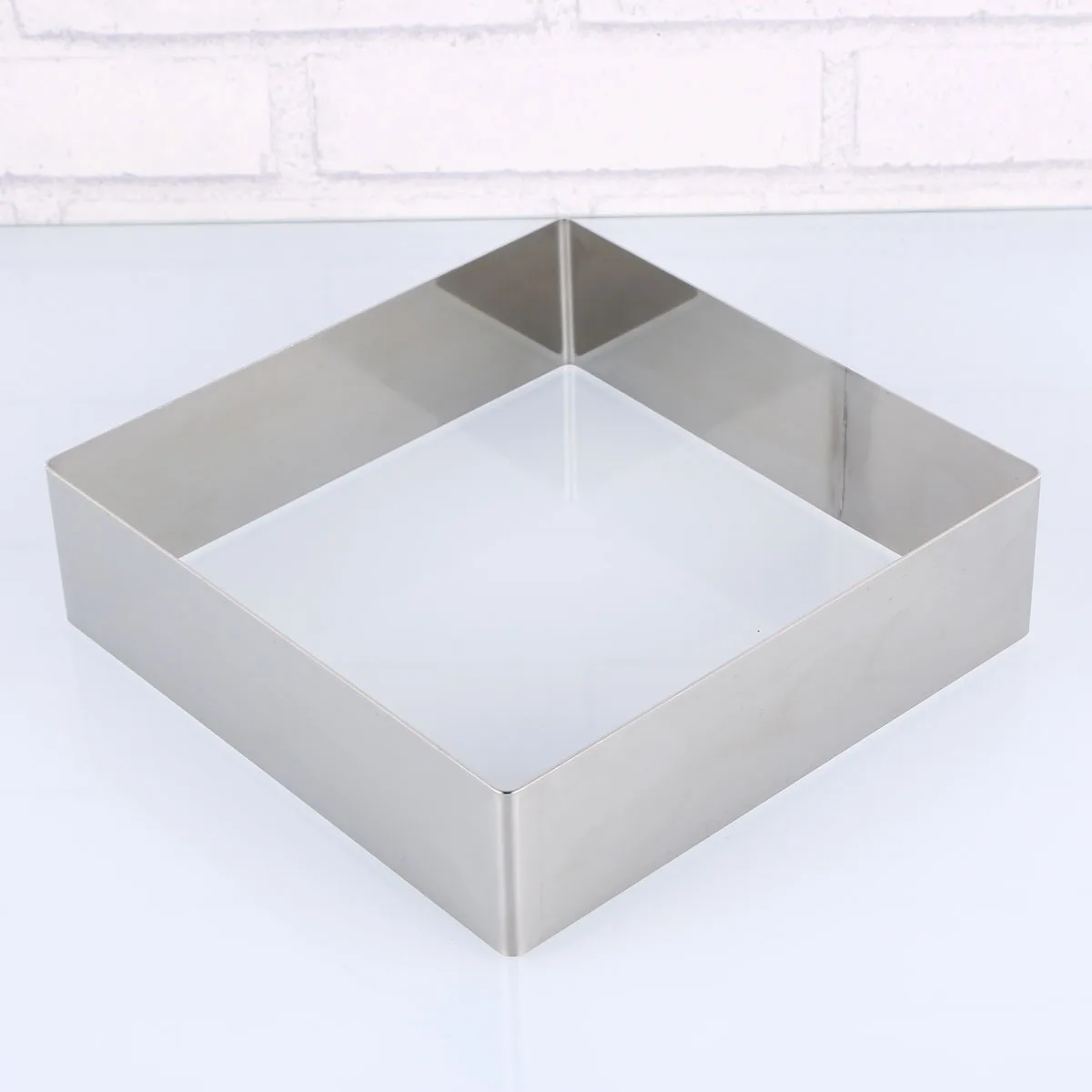 

Square Stainless Cake Ring Mold Non stick Oval Cutters Baking Baking Mousse Pastry Smooth Surface Reusable