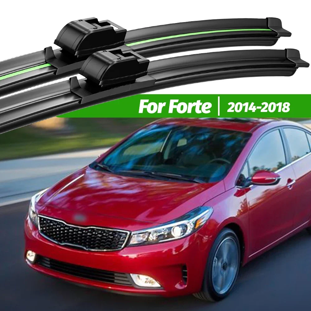 

For Kia Forte 2014-2018 2pcs Front Windshield Wiper Blades 2015 2016 2017 Windscreen Window Accessories