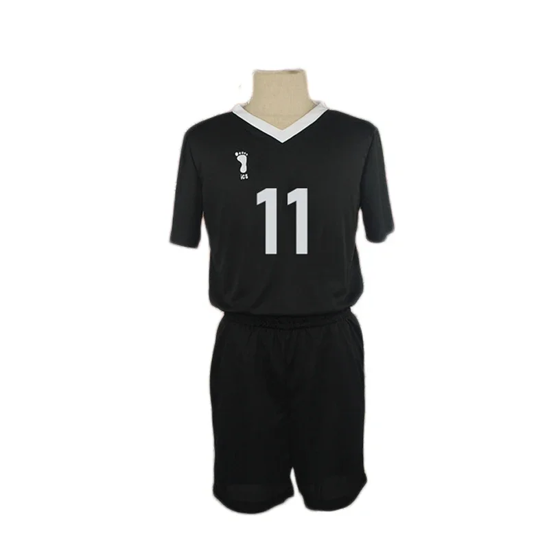 Haikyuu Seizoen 4 No.7 Miya Atsumu No.11 Osamu Miya Cosplay Truien Inarizaki Hoge Volleybal Top Shorts Uniform Zwarte Sportkleding