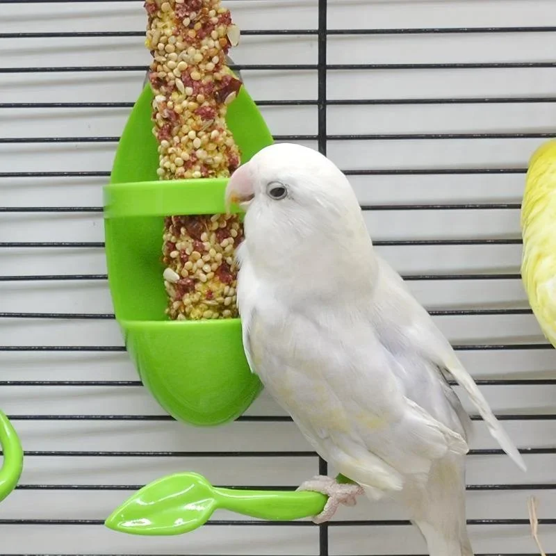 1pcs Bird Cuttlebone Holder Bird Cage Feeding Holder Vegetable Fruits Cuttlebone Holder for Parrot Budgies Parakeet Cockatiel