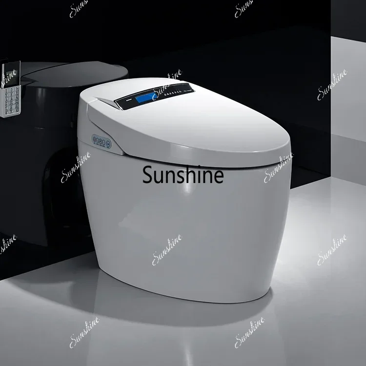 Smart toilet Intelligent, Automatic flip-top flush ceramic automatic flushing integrated Commode S-shaped water trap toilet