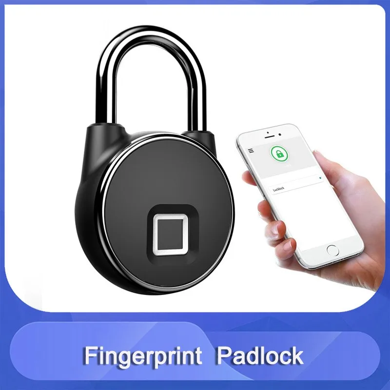 

P22 Tuya APP Smart Fingerprint Lock Household Dormitory Locker Warehouse Door Anti-Theft Electronic Padlock