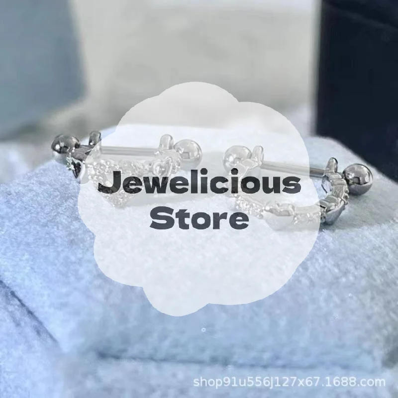 1 قطعة جديد الجوف خارج الحب الحلقي الأذن العظام مسمار موضة حساسة القرط للنساء Y2K مجوهرات بسيطة