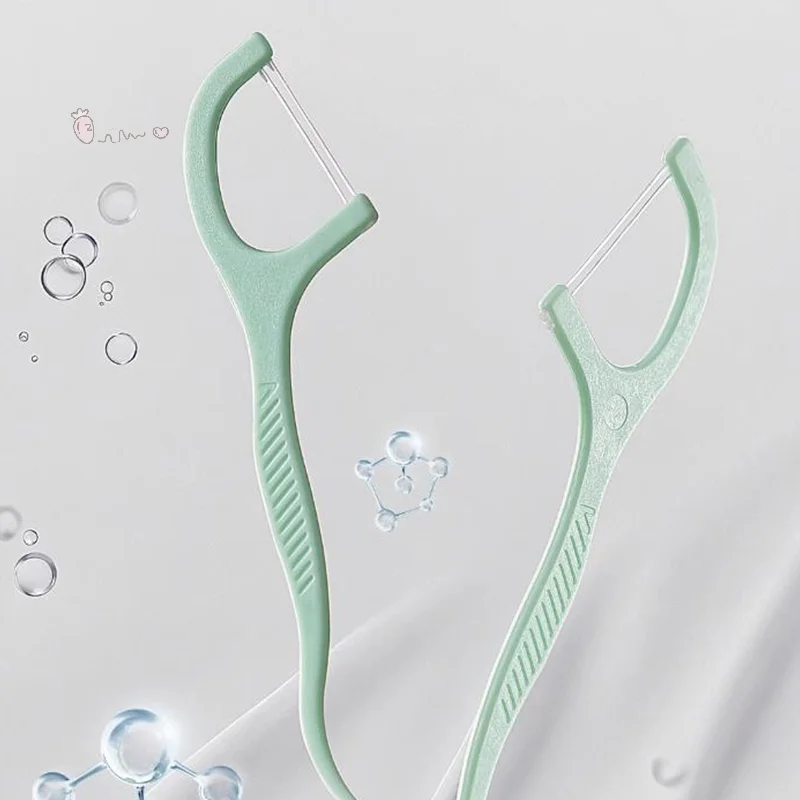 

[TW] Mint Dental Floss Stick Portable Disposable For Oral Care Interdental Cleaning Remove Food Residue Home