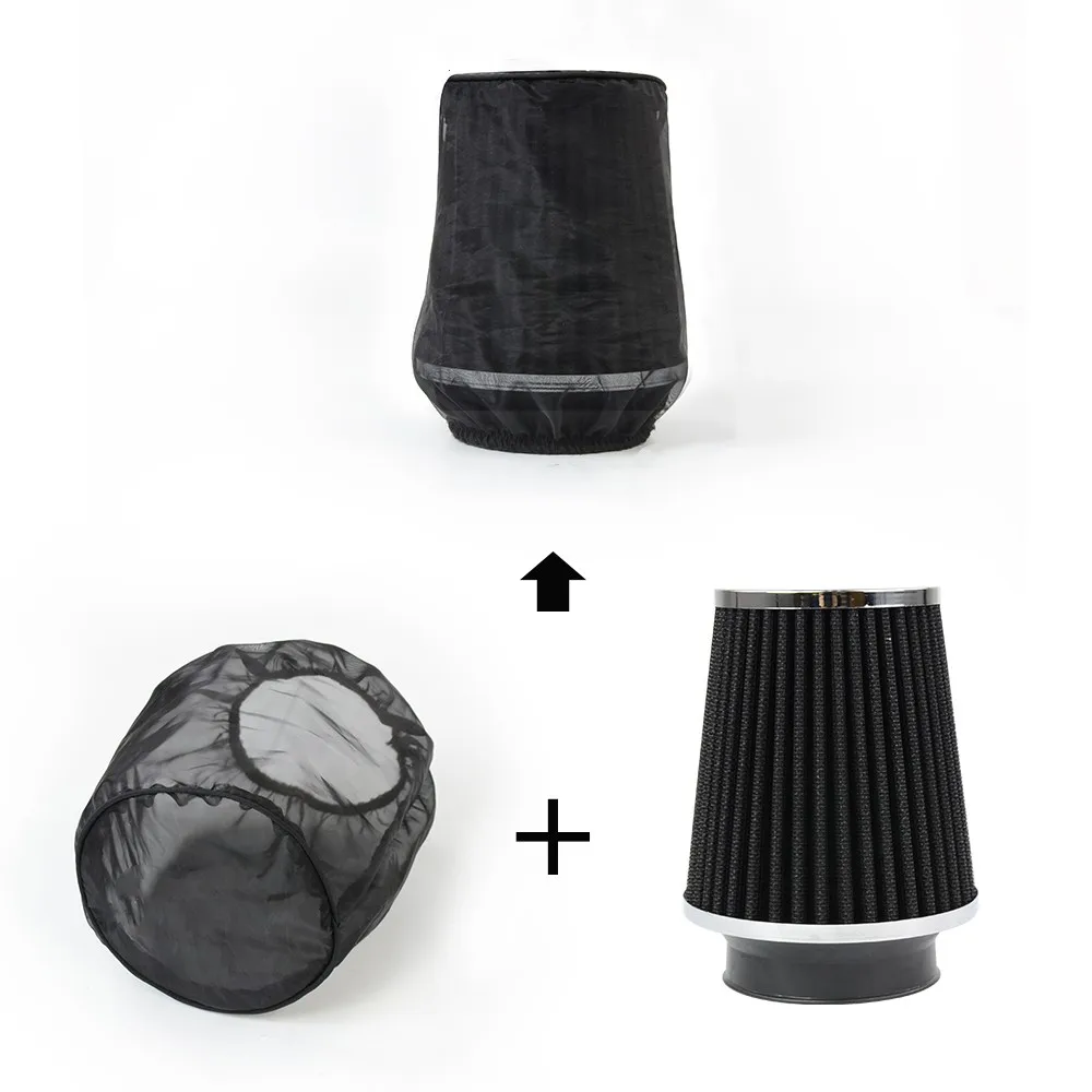 Verhindern staub Auto Luftfilter Schutzhülle Wasserdicht Öldicht Staubdicht für Zylindrische High Flow Air Intake Filter Schwarz