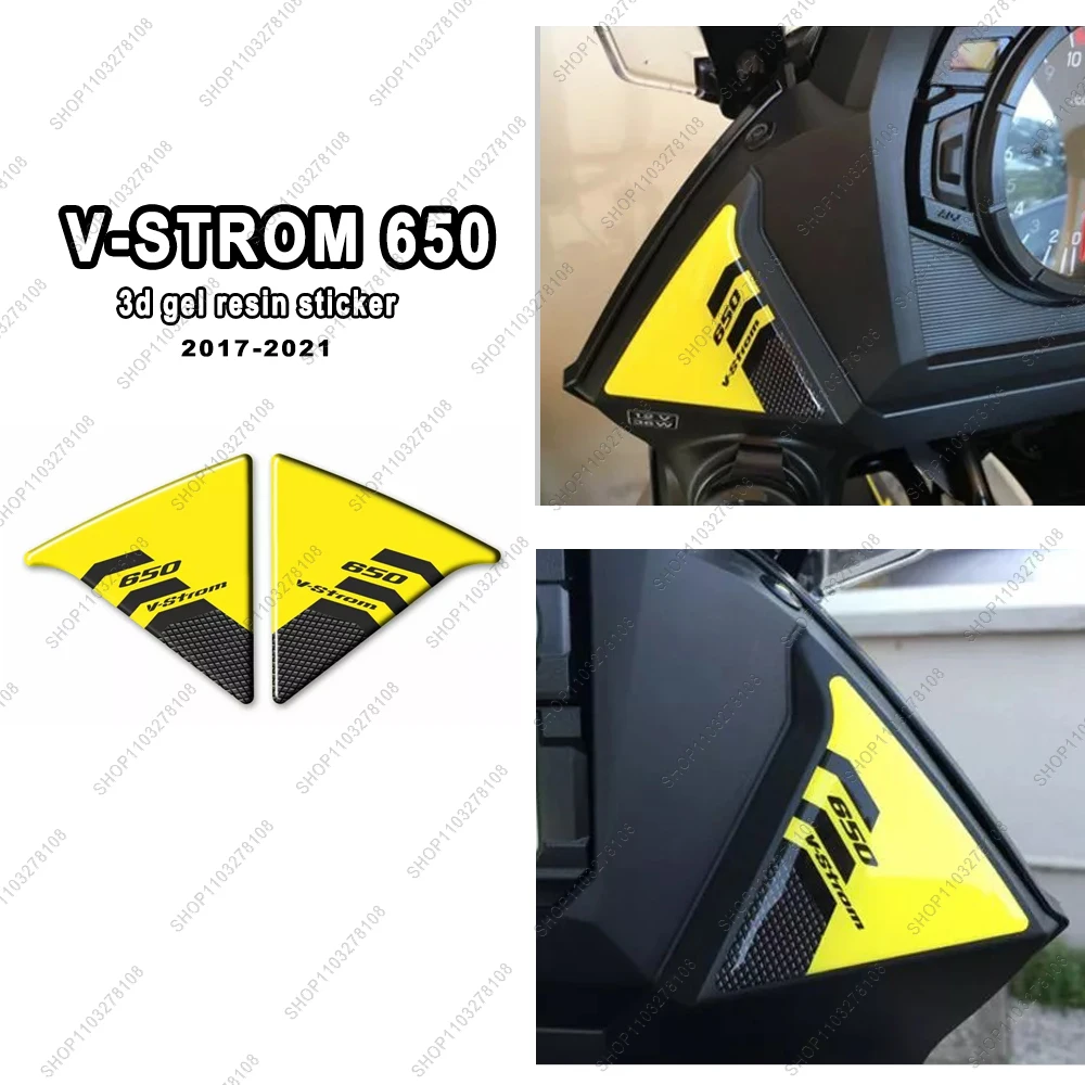 

For SUZUKI V-STROM 650 XT 2017-2021 2020 Motorcycle Anti slip Tank Pad Side Traction Pads Protector Sticker 3D Resin Stickers