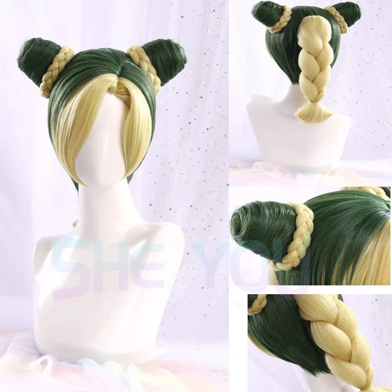 2025年アニメ ジョジョの奇妙な冒険 空条徐倫 コスプレ ジョリーン・クジョウ JOJO ショート耐熱合成毛 パーティーウィッグ + ウィッグ