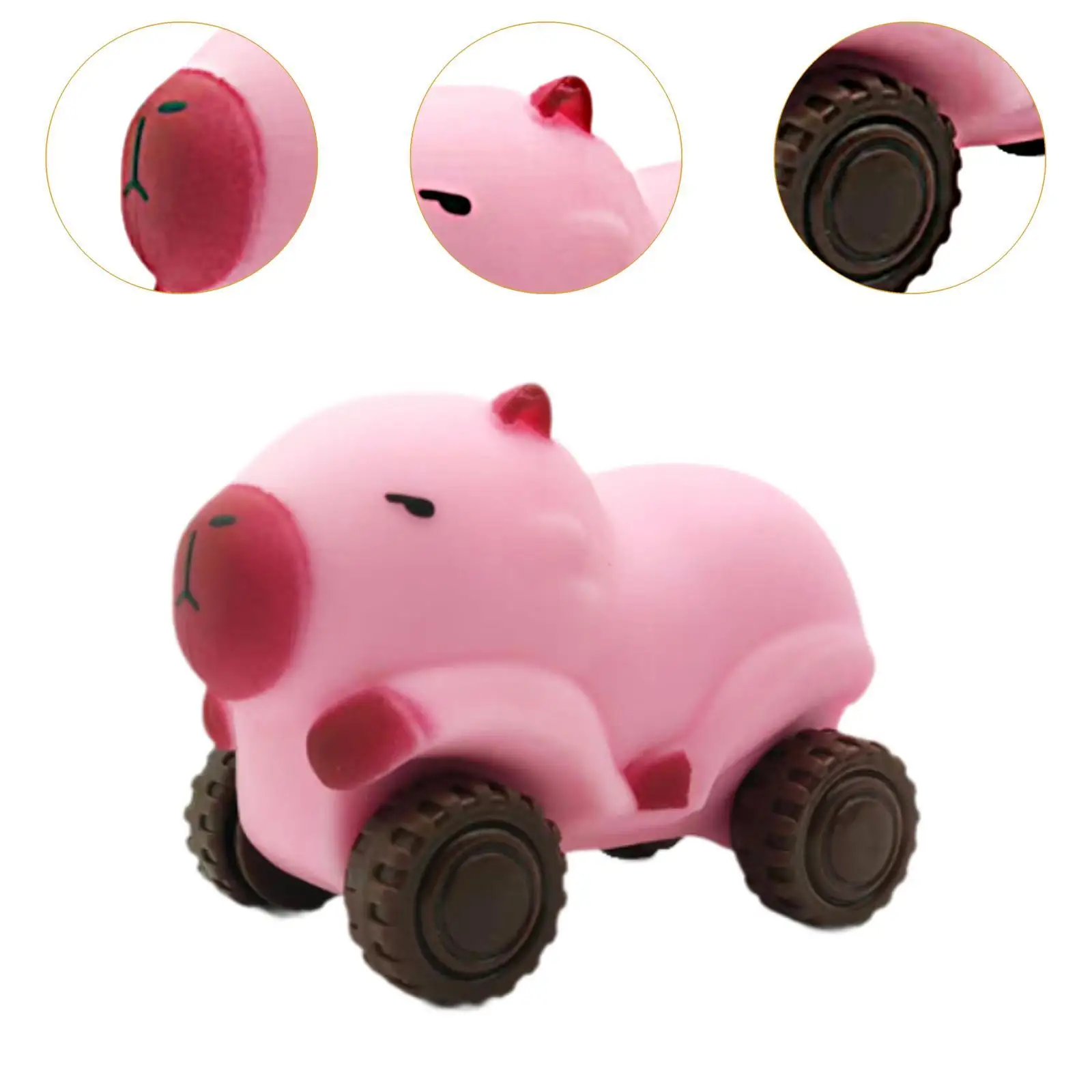 Capybara Pull Toy Capybara Sand Slider Cartoon Kreativer Capybara Pull Cart Pull Back Cars für Jungen Vorschul Baby Kinder Geschenk