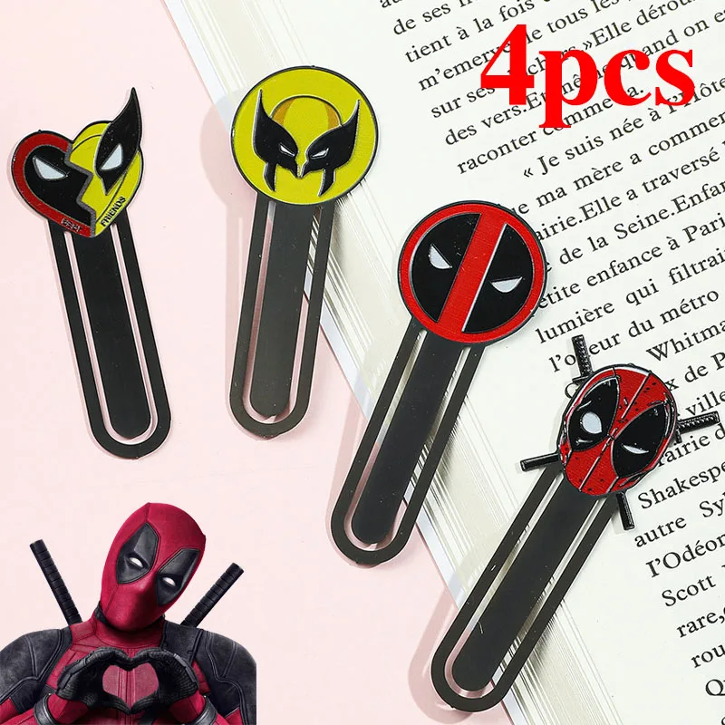 

Cartoon Disney Creative Deadpool & Wolverine Metal Bookmark for Book Lovers Women Men Kids Fans Collection Back To School Gifts