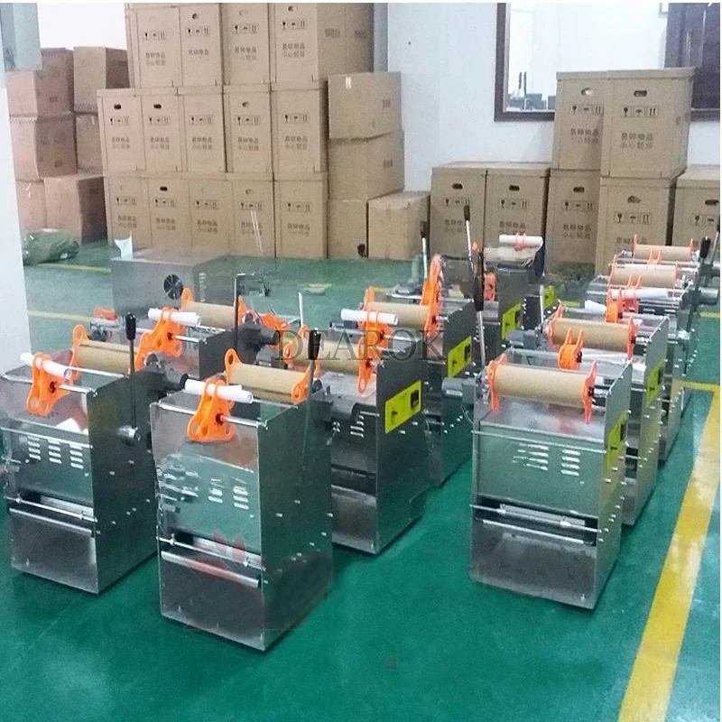 1PC Macchina per sigillare scatole per la conservazione degli alimenti cotti Macchina per imballaggio scatole per il pranzo Macchina per sigillare prodotti per alimenti veloci semiautomatica 220V