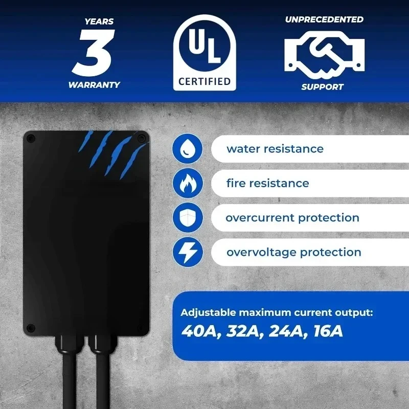 

Hot SalesClassic Level 2 240V / 40A Electric Vehicle (EV) Charger UL & Energy Star Certified Metal Case Indoor/Outdoor Electric