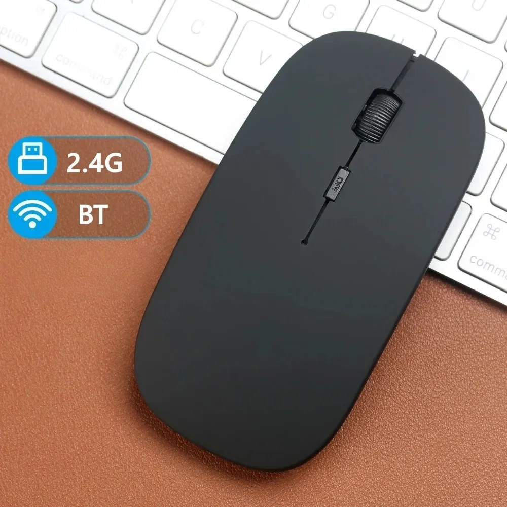 Wireless Mouse Bluetooth-compatible 2.4G Dual-mode Ergonomic Portable Laptops Mice For Computer PC Office Gaming Mouse