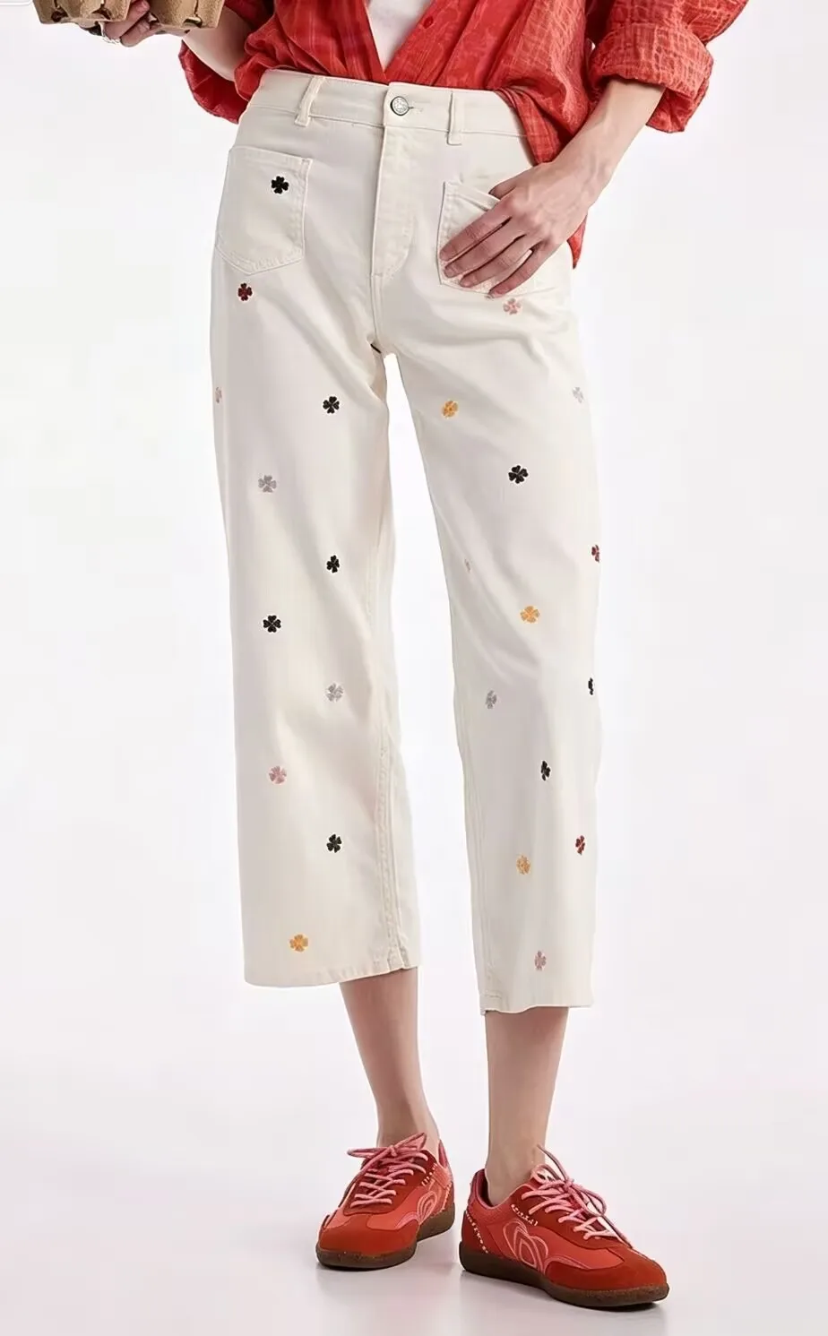Spanish Fashion Loose Straight Leg Slimming Women's Jeans Versatile Stylish New Arrival Export Quality Long Pants
