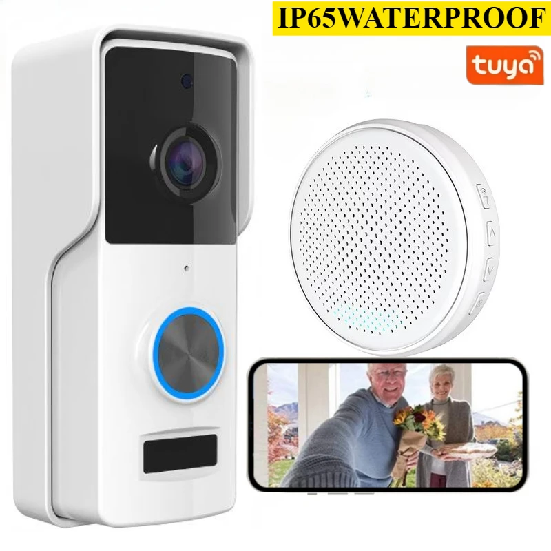 Tuya Doorbell Camera Wifi Waterproof Outdoor Wireless Doorbell Video Intercom Digital Door Peepholes Smart Home Ring Door Bell view 5
