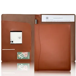 Leather Portfolio Folder Business Padfolio Organizer Document Planner Portfolio Binder Storage for Legal Pad Holder Paperwork