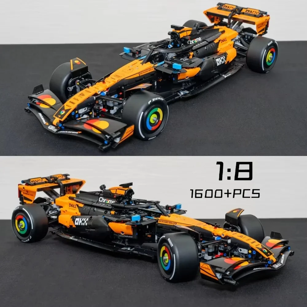 

2026 NEW Technical 1600+PCS 1:8 Orange MCL39 Sports Car Building Blocks MOC Sports Car DIY Assembly Model Set Toy Gift Boys Kids