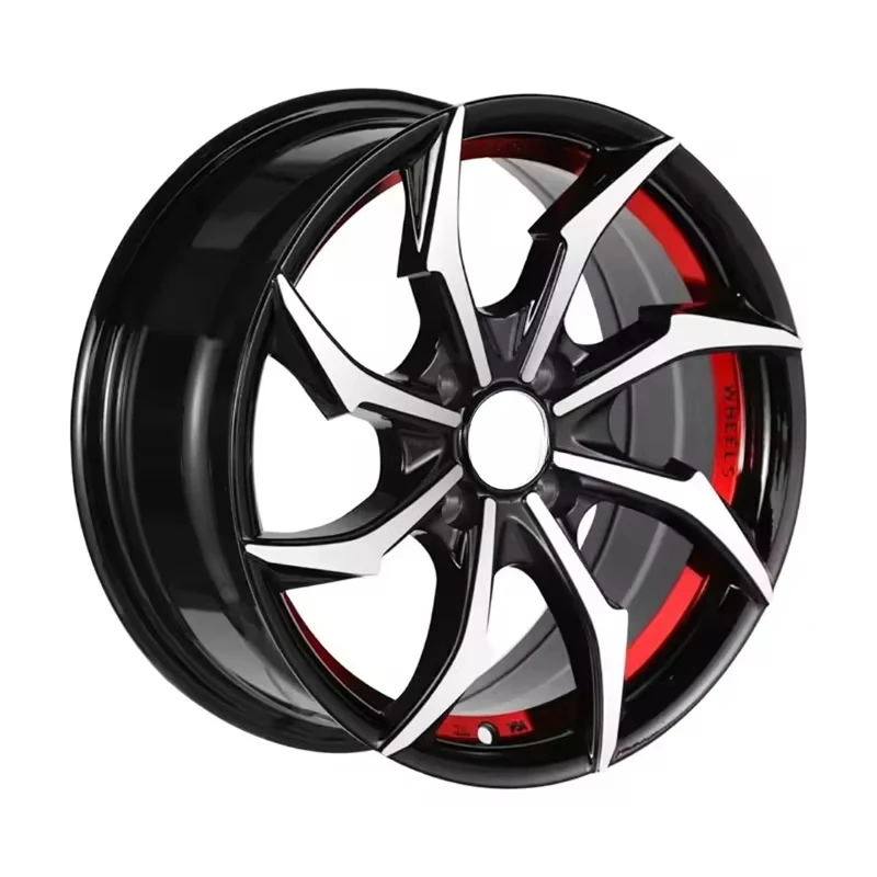 

14 15 16 17 inch alloy wheels with Pcd 100-114.3 tuned wheels black machine face JWL passed test