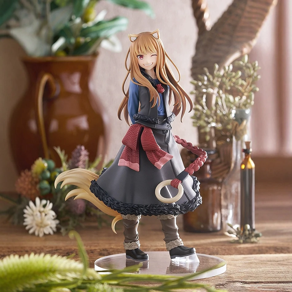 17 centimetri Holo Wink Anime Figura Modello Giocattoli Lupo Coda Ragazza PVC Modello Action Figure Giocattoli Bambole Per Bambini Regalo Di Compleanno Figurine Da Collezione