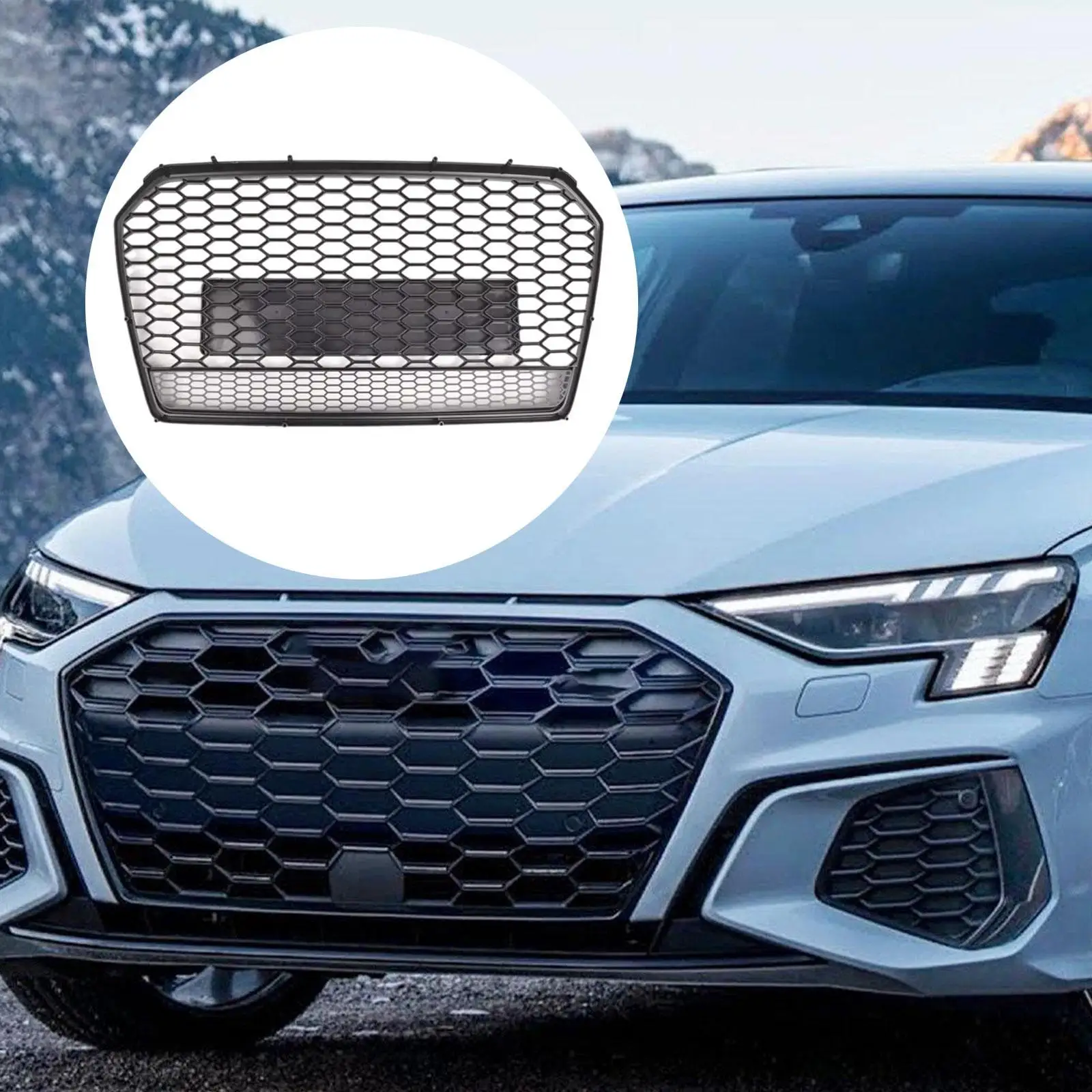 

Car Front Grille Mesh Cover Automobile Accessory Spare Parts 4G0853651ag for Audi A6 C7PA 2016-2018 Facelift Lightweight