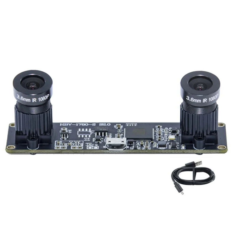 Module de double caméra 72 degrés OV9732, 1MP, 3.6Mm, mise au point manuelle pour Winxp/7/8/10 Linux/Android