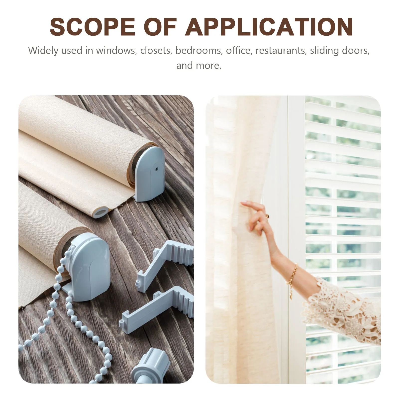 20Pcs Plastic Curtain Track Rollers Double Curved Smooth Quiet Sliding Gliders for Windows Closets Bedrooms Offices Replacement