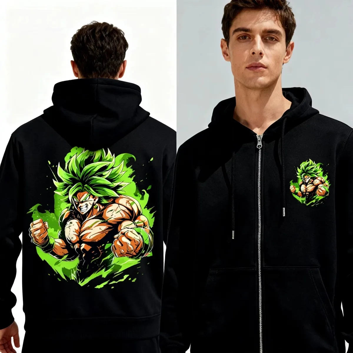 

Dragon Ball 2025 Bandai Black Super Hoodie Mens Cotton Zip Up Jacket Thick Warm Lining Cold Weather Coat For Urban Exploration