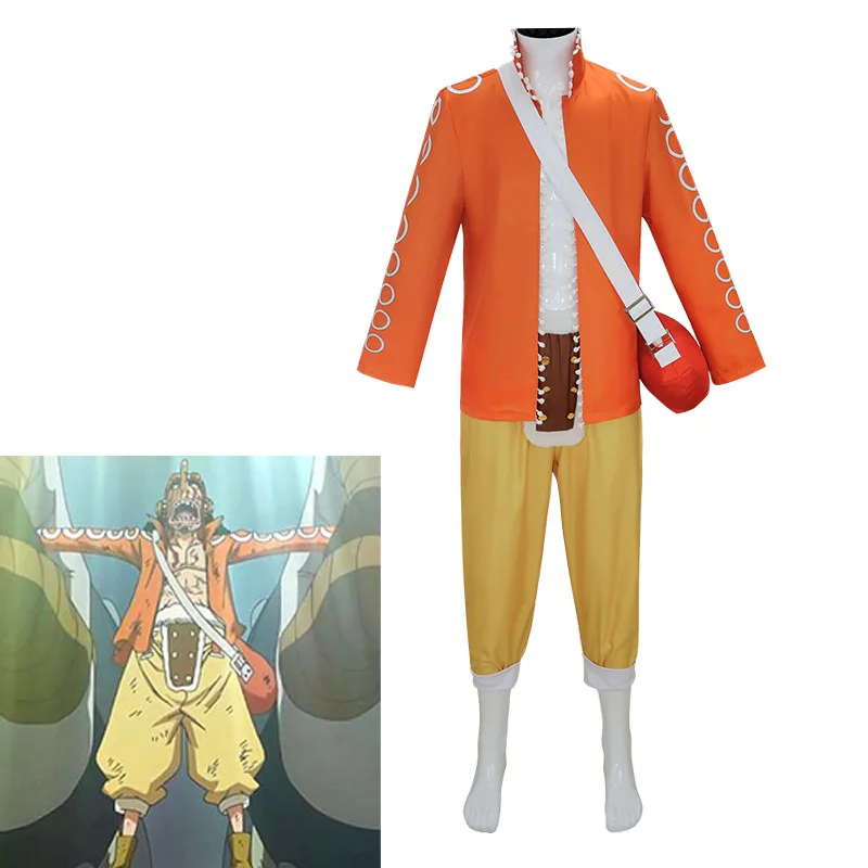 

Usopp Cosplay Costumes Two years later Costume Uniform Halloween Party Set with hat