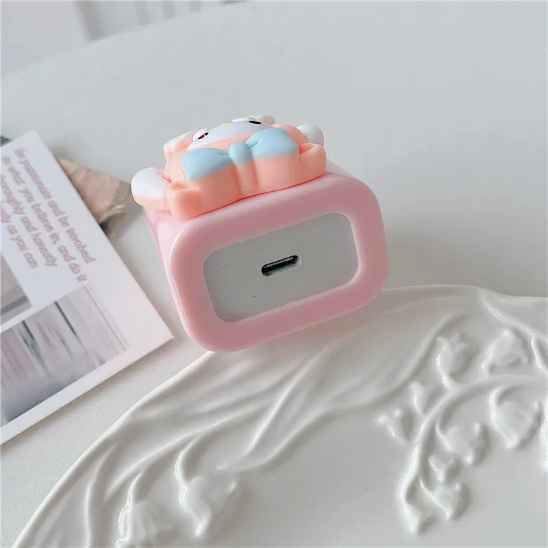 Cute Hello Kitty Charging Cable Protector Case for iphone Charger 18W 20W Charger Protection Set for iphone 14 13 Pro Max