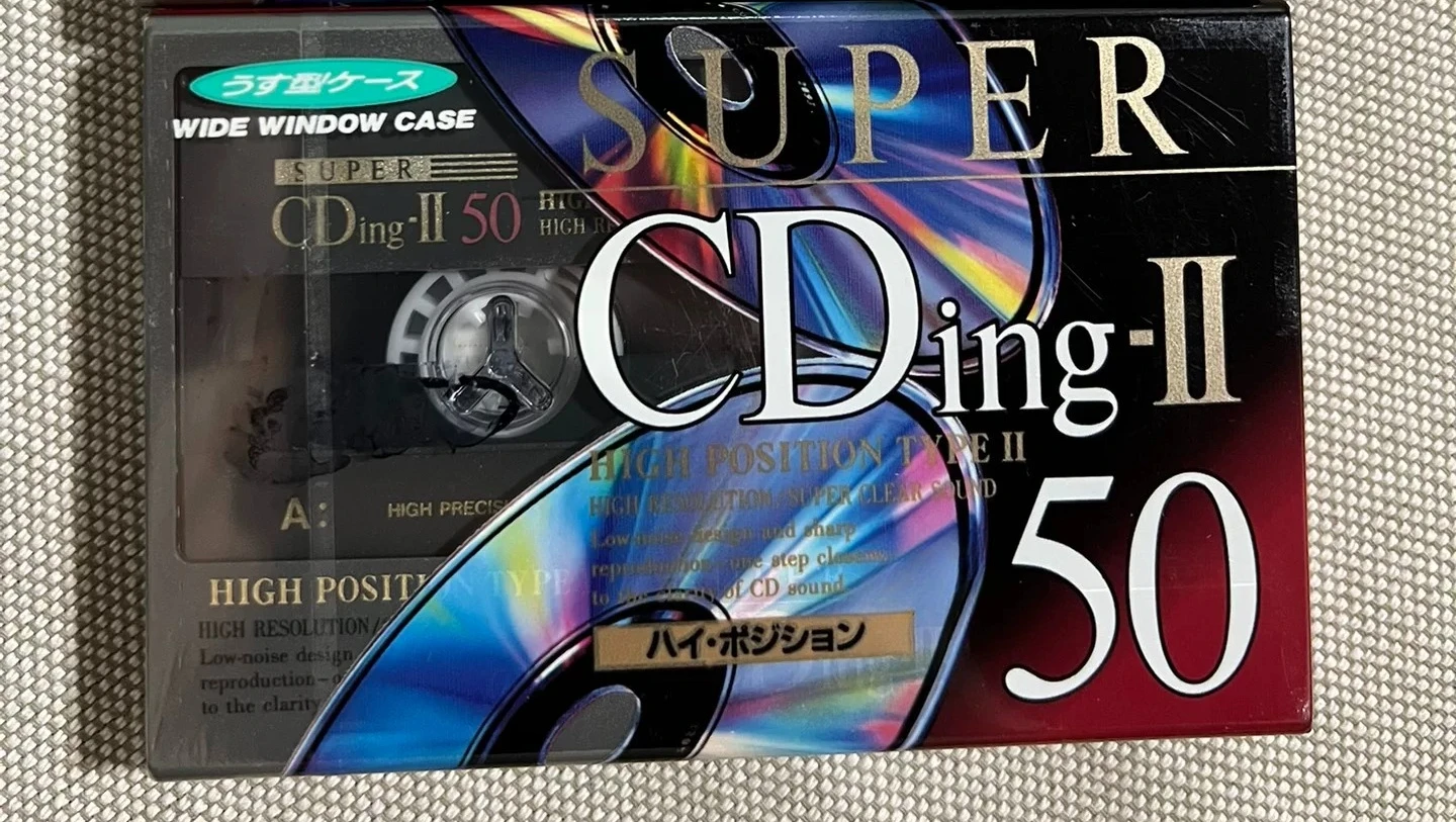 

For TDK CDing-II Class II with blank tape 50 minutes, brand new and unopened