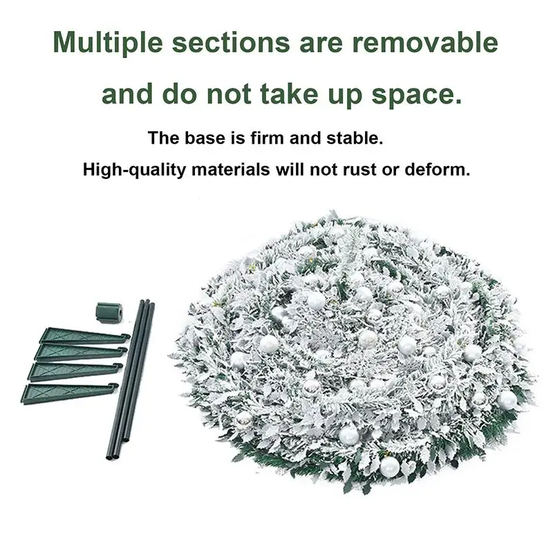Unique Pop-up Christmas Tree Foldable For Christmas Decoration, Snow Tree White, 1.5m Easy Installation Household Gift