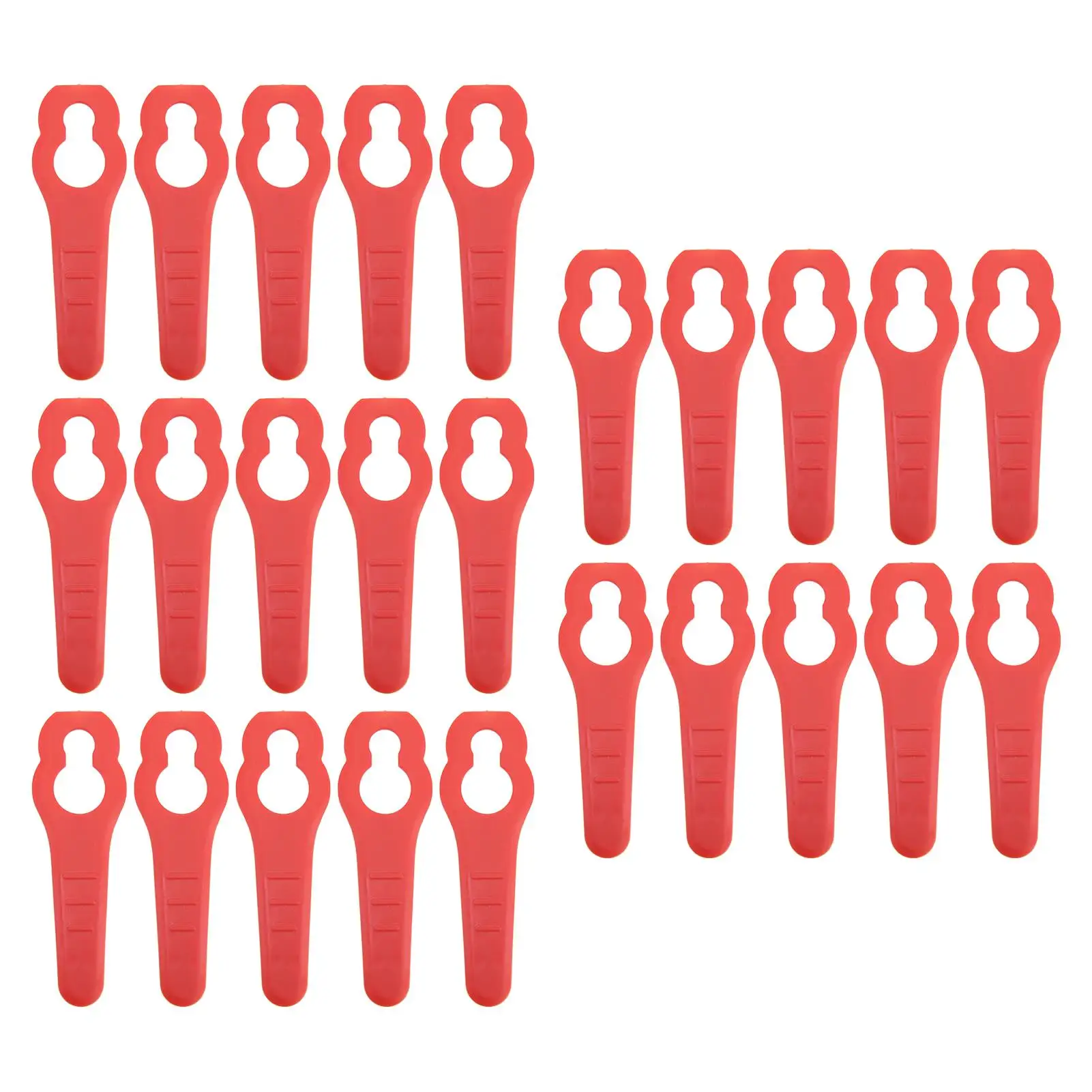 

50Pcs 70mm Plastic Lawn Mower Blades - Replacement Grass Trimmer Cutting Tools for Garden Pruning