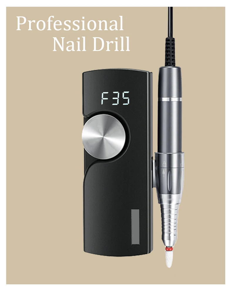 STE-906 Brushless Nail Art Sander Nail Remover Tool Electric Polishing Nails