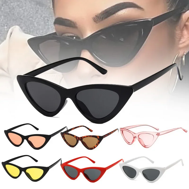 

New 1pc Riding Fishing Sunglasses Retro Vintage Sunglasses Fashion Cateye Goggles Sexy Small Cat Eye Sun Glasses for Women UV400