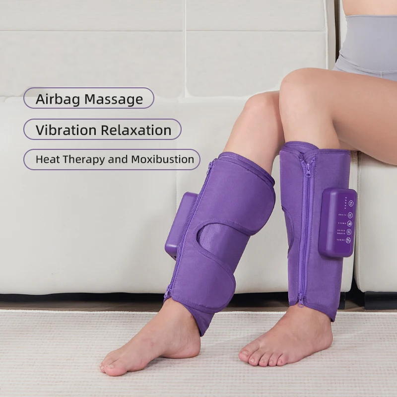 

Dual 4000mAh Air Compression and Heat Kneading Leg Calf Massager Circulation Arm Relax Pneumatic Dvt Device Boots