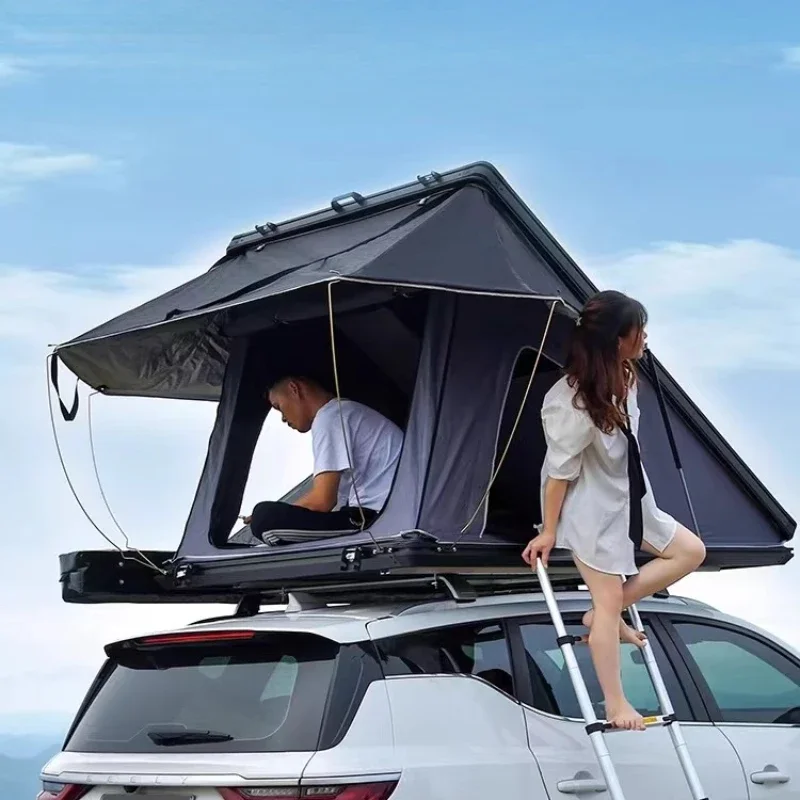 

Roof tent Aluminum alloy triangular hard roof car roof tent